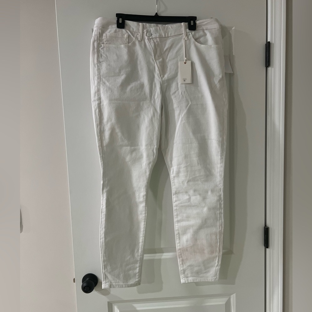 Good American Good Legs White Skinny Jeans Women’s Size 18